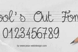 PW Schools Out Font
