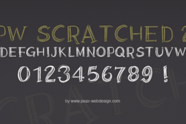 PWScratched2 Font