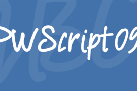 PWScript09 Font