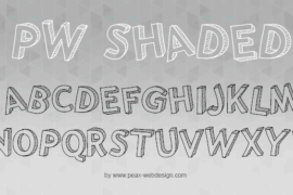 PWShaded Font