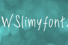 PWSlimyfonts Font