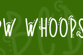 PW Whoops Font