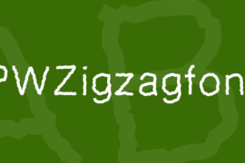 PWZigzagfont Font
