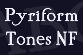 Pyriform Tones NF Font