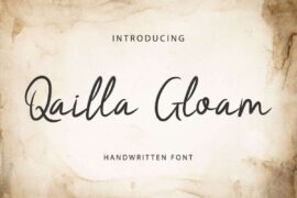 Qailla Gloam Demo Font