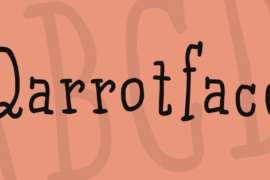 Qarrotface Font