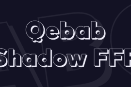 Qebab Shadow FFP Font