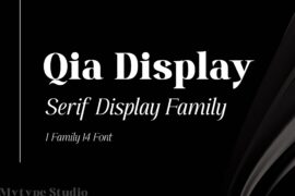 Qia Display Font Family