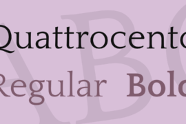 Quattrocento Font Family