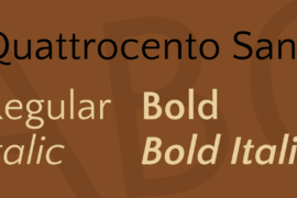 Quattrocento Sans Font Family
