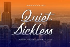 Quiet Sickless Demo Version Font