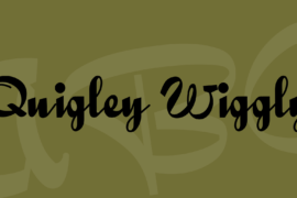Quigley Wiggly Font