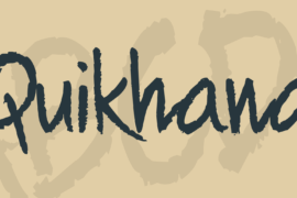 Quikhand Font