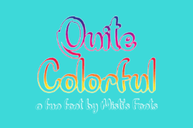 Quite Colorful Font