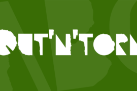 Qut’n’torn Font