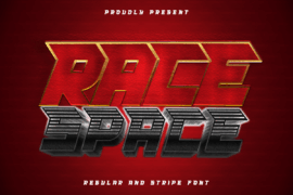RACE SPACE Font Family