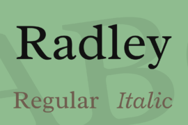 Radley Font Family