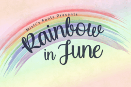 Rainbow in June Font