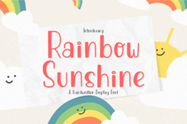 Rainbow Sunshine Font