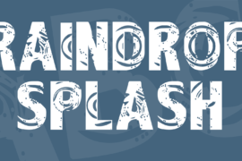 Raindrop Splash Font