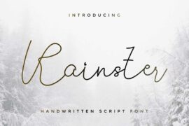 Rainster Demo Font