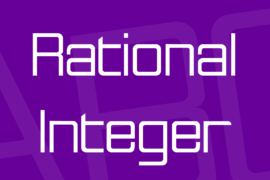 Rational Integer Font