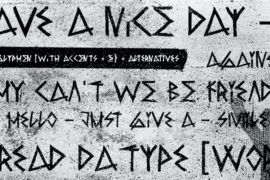 Raw Delta Hand Street Font