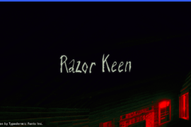 Razor Keen Font