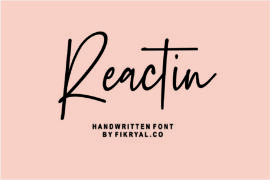 Reactin Font