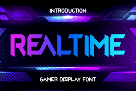 Realtime Gamer – Personal Use Font