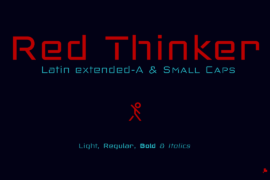 Red Thinker Font Family