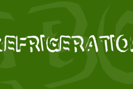 Refrigeration Font