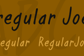 regular Joe Font Family