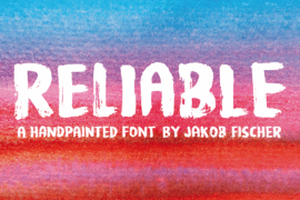 Reliable DEMO Font