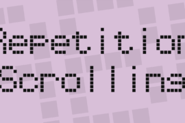 Repetition Scrolling Font