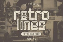 Retro Lines Demo Font