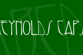 Reynolds Caps Font