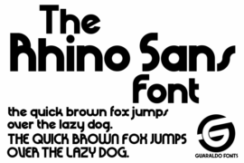 Rhino Sans Personal Use Font