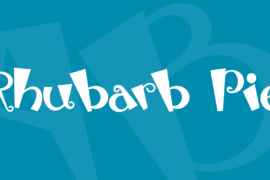 Rhubarb Pie Font