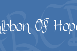 Ribbon Of Hope Font