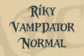 Riky Vampdator Normal Font