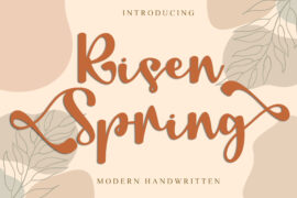 Risen Spring – PERSONAL USE Font Family