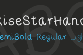 RiseStarHand Font Family