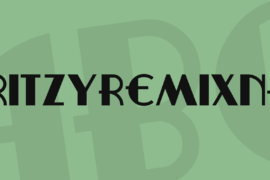 RitzyRemixNF Font
