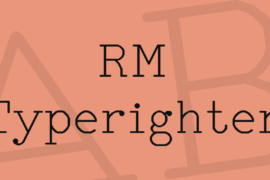 RM Typerighter Font