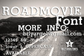 ROAD MOVIE Font