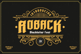 ROBACK Font
