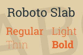 Roboto Slab Font Family