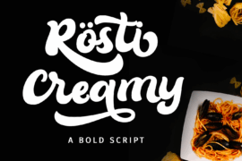 Rösti Creamy Font
