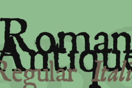 Roman Antique Font Family
